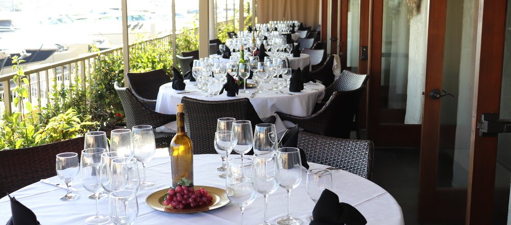 table set for a private event