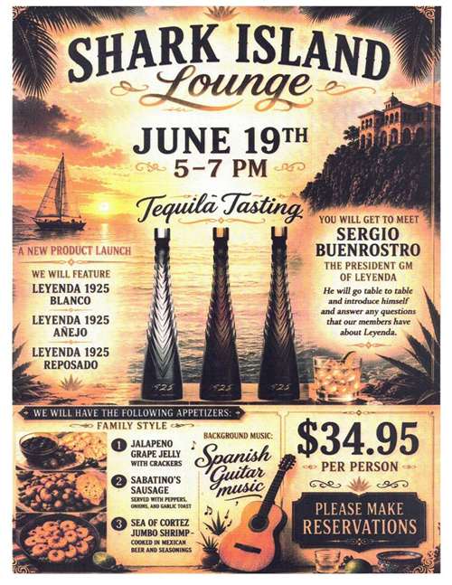 Shark Island Lounge: Leyenda 1925 Tequila Launch Party
