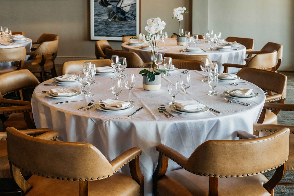 Private event table in our Docksider Room