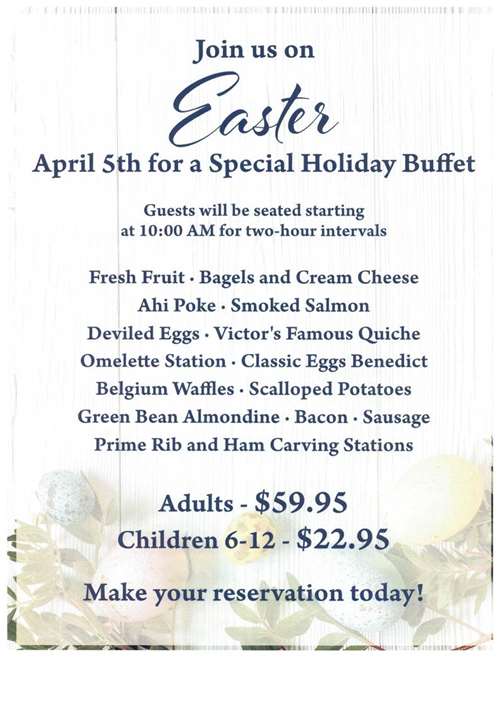 Easter Brunch Buffet at Newport Beach Yacht Club